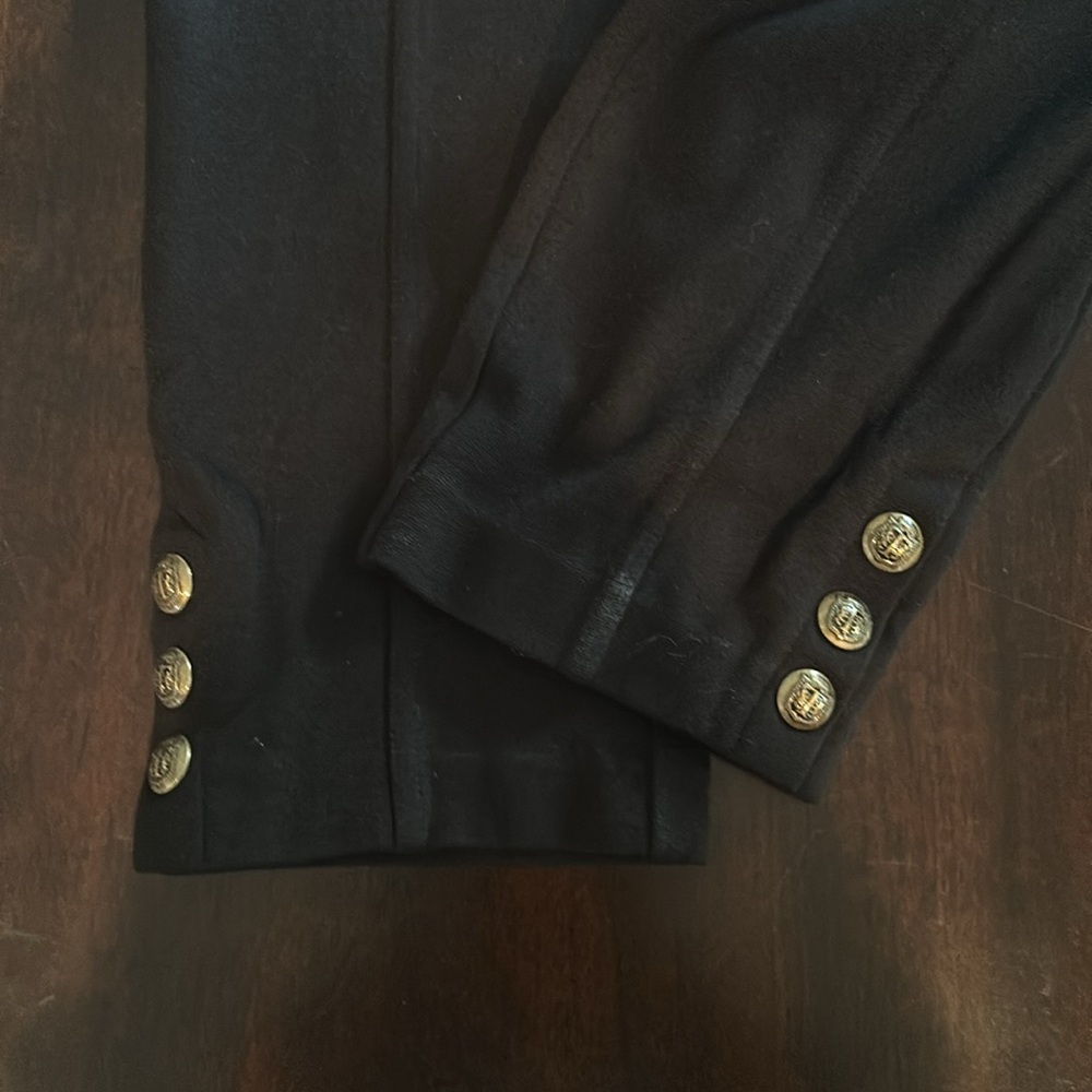 Talbots Women’s Deep Black pants w/ Golden accents on the leg Size M Like new - Picture 5 of 9